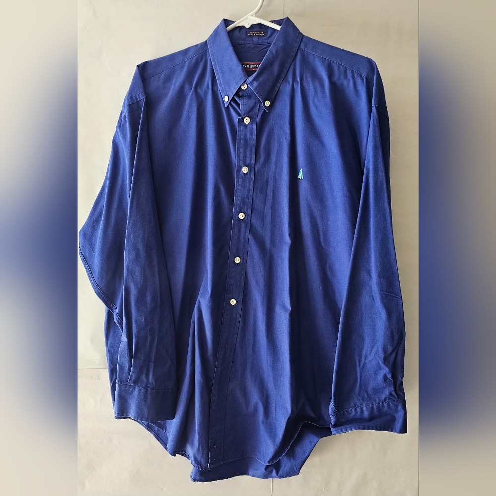 Nordstrom Classic Navy Button-Down Shirt